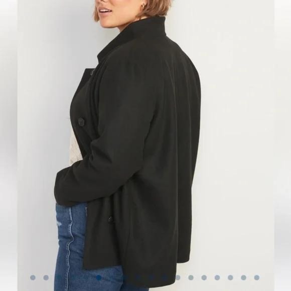 NWT Old Navy Soft-Brushed Button-Front Car Coat - Picture 3 of 6